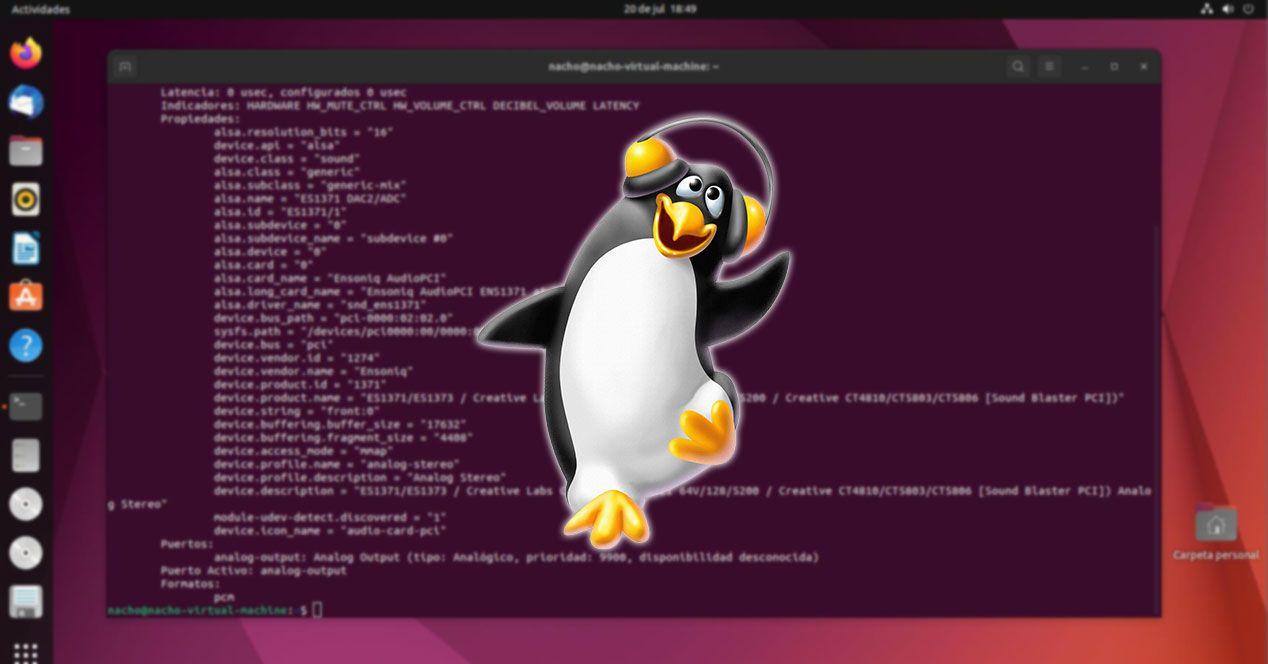 Configuración de audio Linux