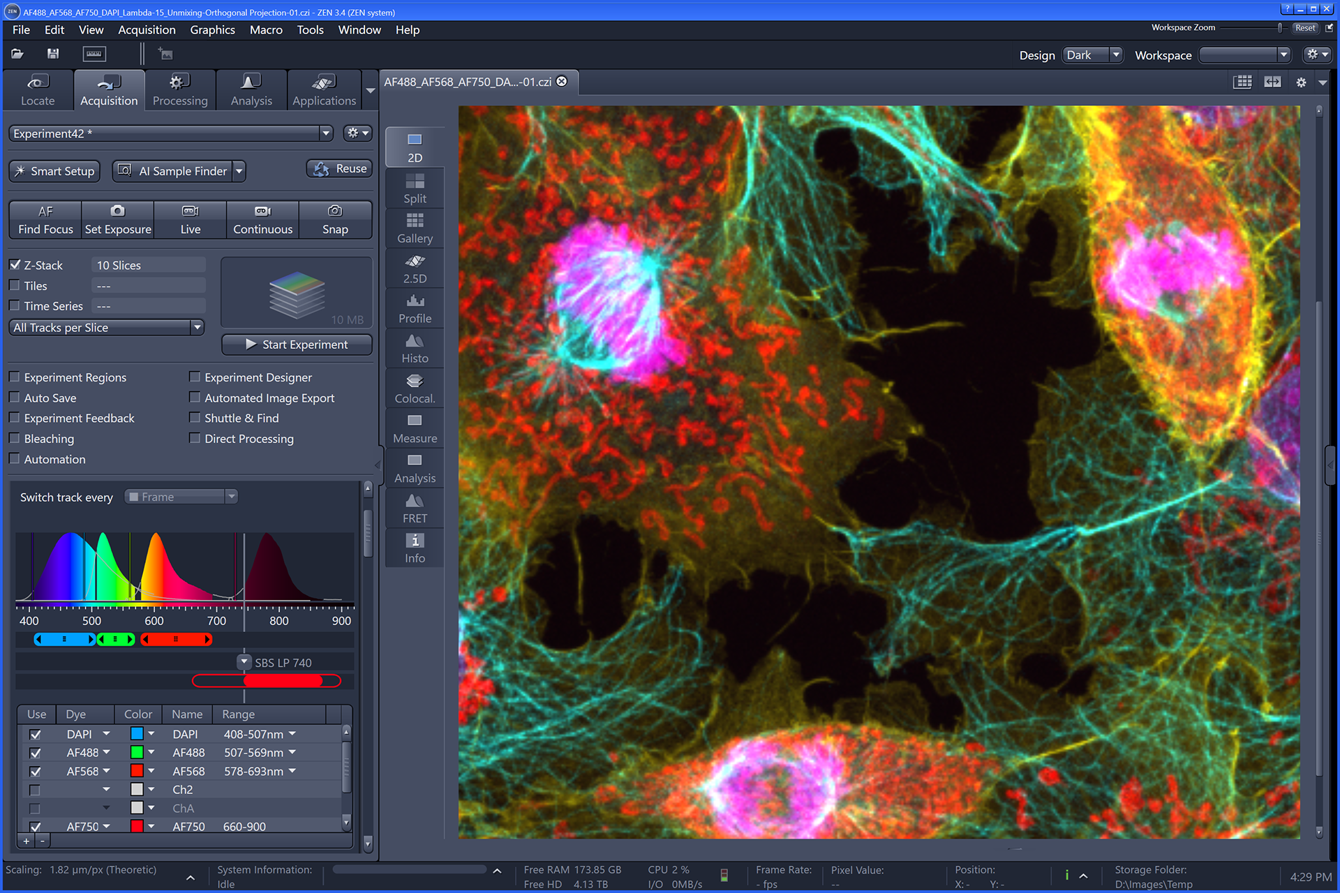Imágenes de microscopía