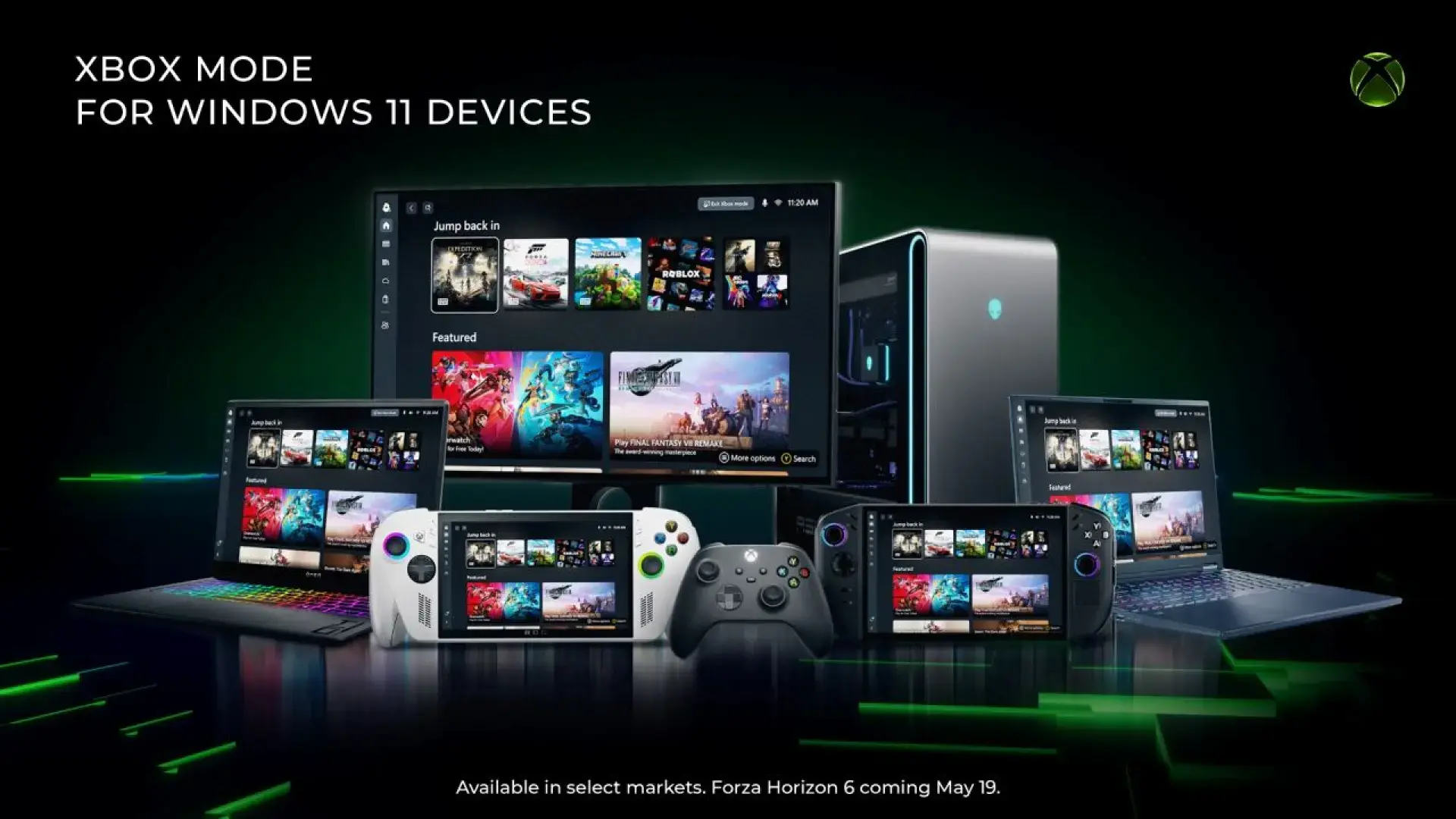 Modo Xbox Windows 11 Interfaz de modo consola en PC