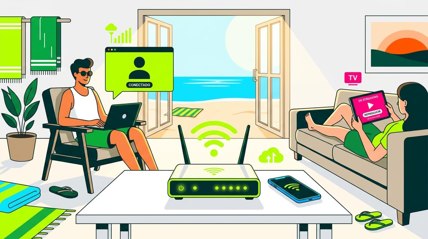 Conexión internet vacaciones