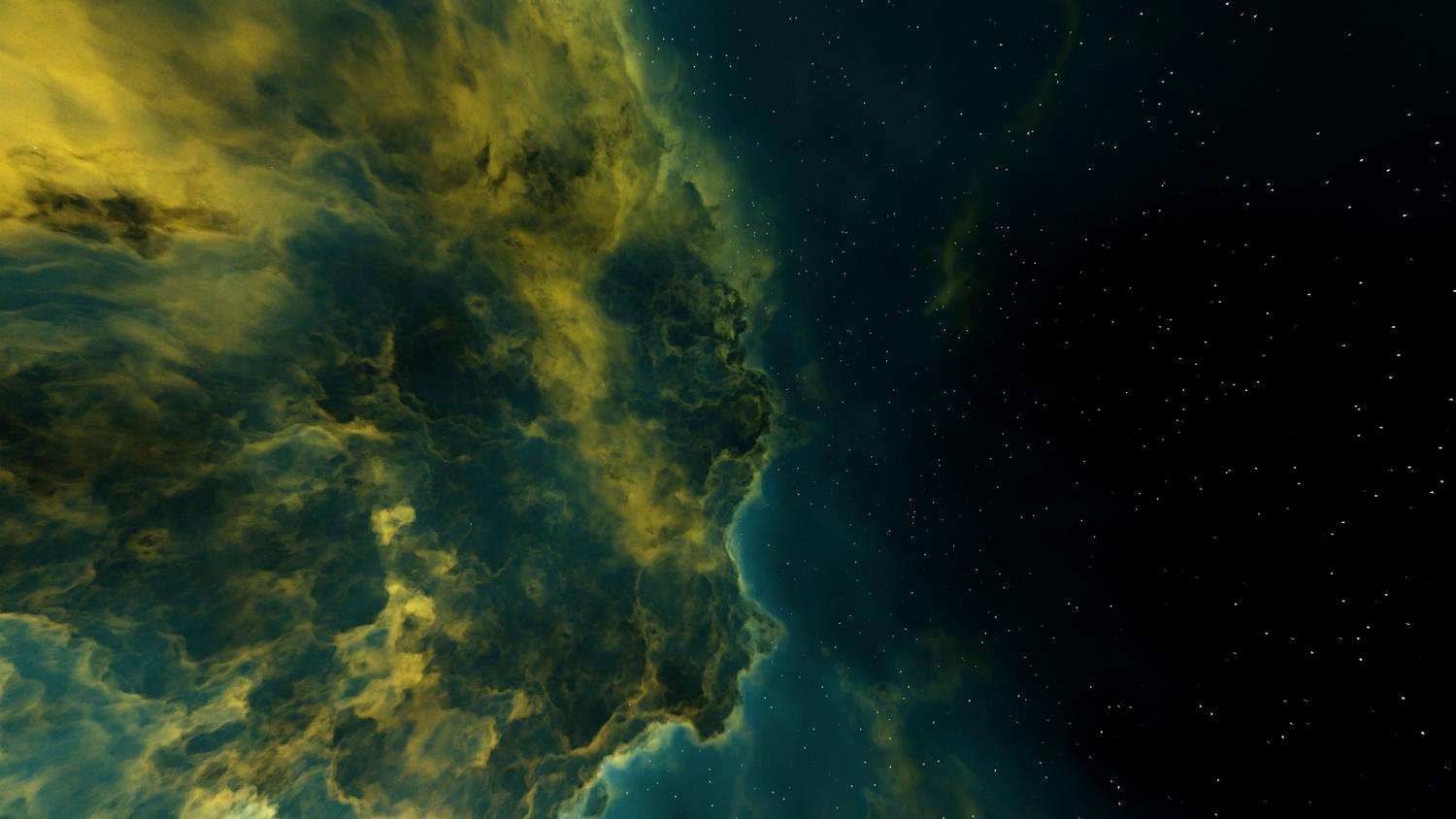 Nebulosa cósmica vibrante con estrellas en el espacio profundo